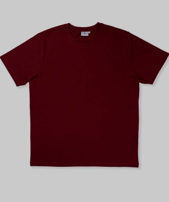 Blank plain burgundy t-shirts
