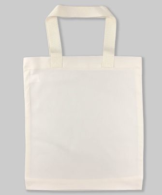 Blank cotton off white tote bag