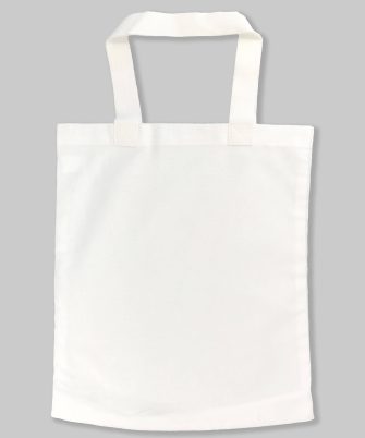 Blank white tote bag for screen printing and embroidery