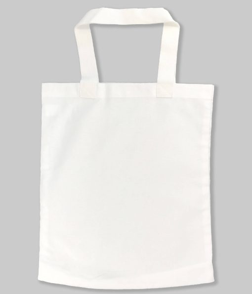 Blank white tote bag for screen printing and embroidery