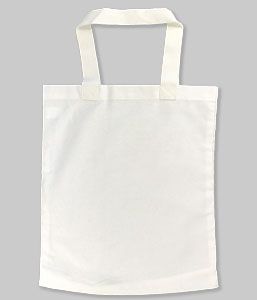 Plain white tote bag