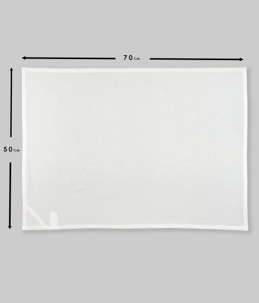Blank white flour sack kitchen tea towels (50cm x 70cm) - 12 pack