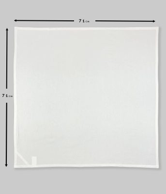 Blank white tea towel - 71cm x 71cm