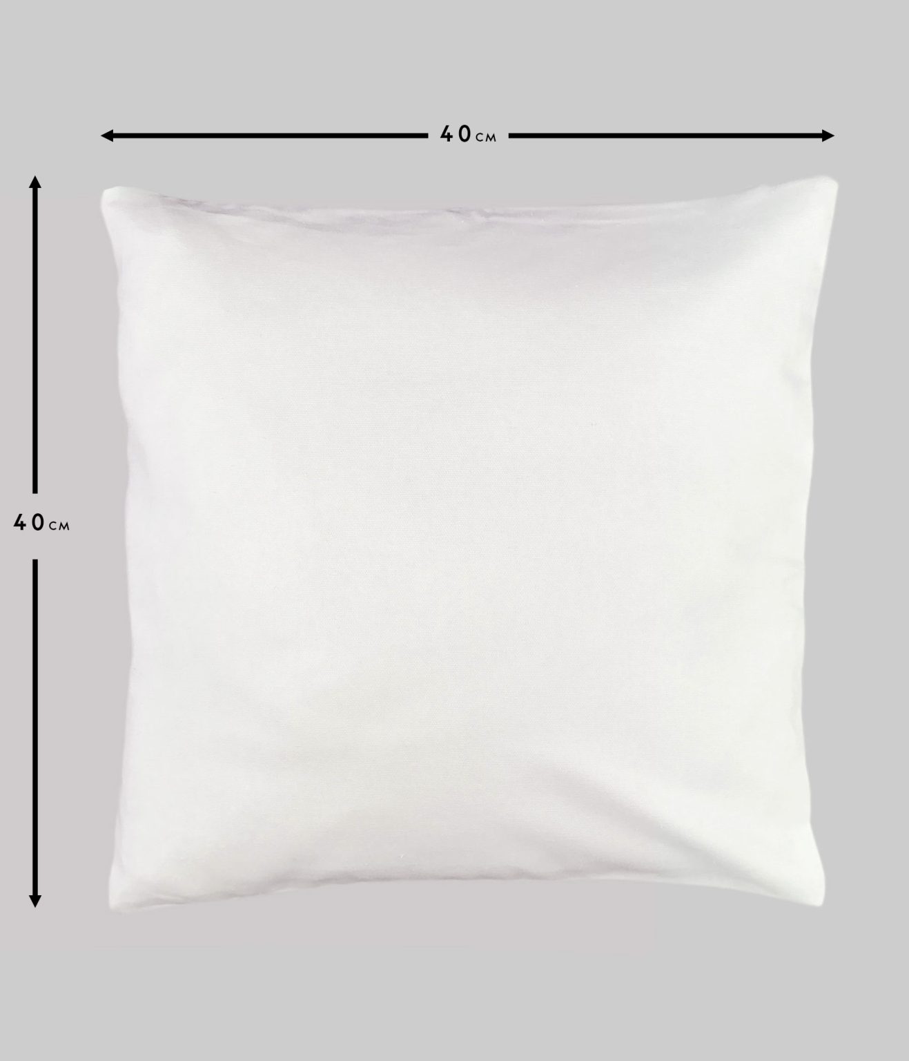 Blank white cushion covers 40cm x 40cm for screen printing