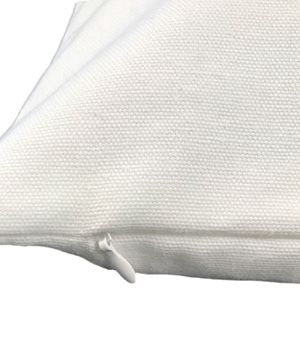 Duck cotton blank cushion cover with hidden zipper
